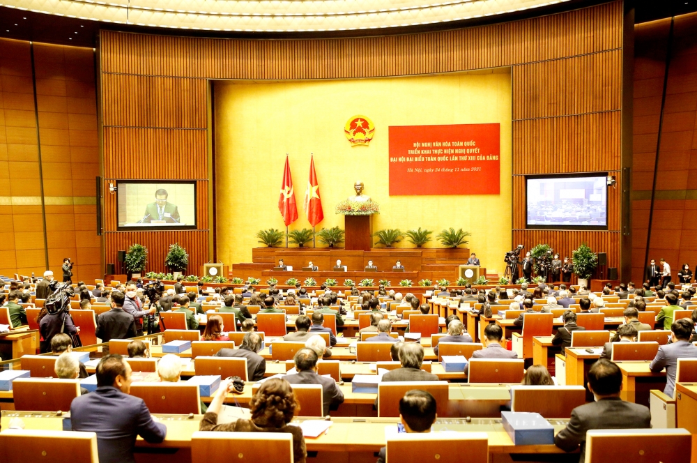 Đảng bộ Khối Cơ quan và Doanh nghiệp tỉnh tổ chức các điểm cầu tham dự Hội nghị Văn hóa toàn quốc triển khai thực hiện Nghị quyết Đại hội đại biểu toàn quốc lần thứ XIII của Đảng
