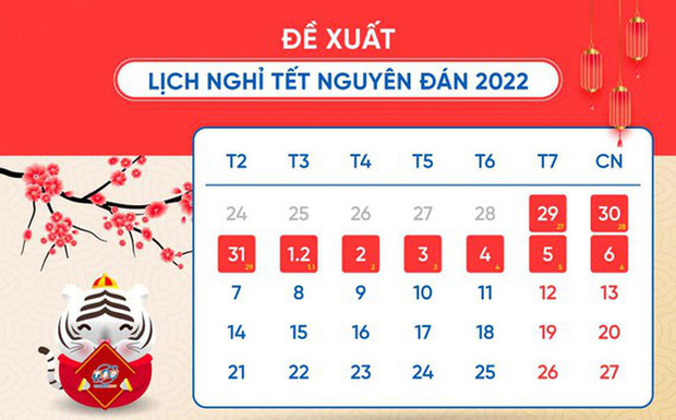 Thông báo về việc nghỉ Tết Âm lịch và Quốc khánh trong năm 2022