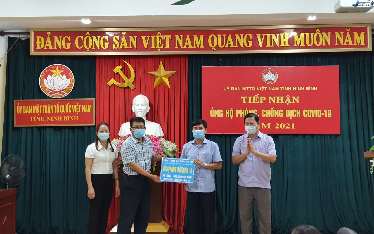 Chi bộ công ty TNHH Giầy Adora Việt nam với công tác phòng chống dịch Covid-19
