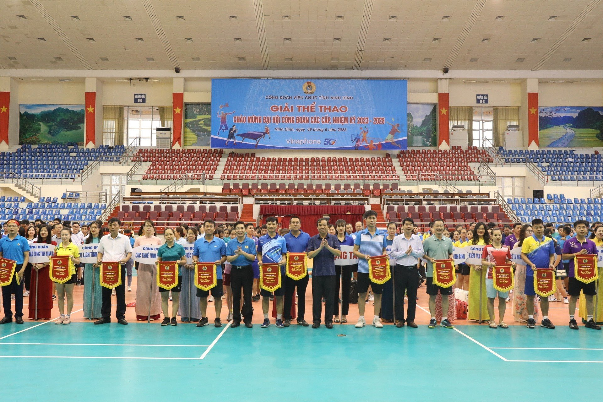 Công đoàn Viên chức tỉnh Ninh Bình tổ chức Giải thể thao Chào mừng Đại hội công đoàn các cấp nhiệm kỳ 2023-2028